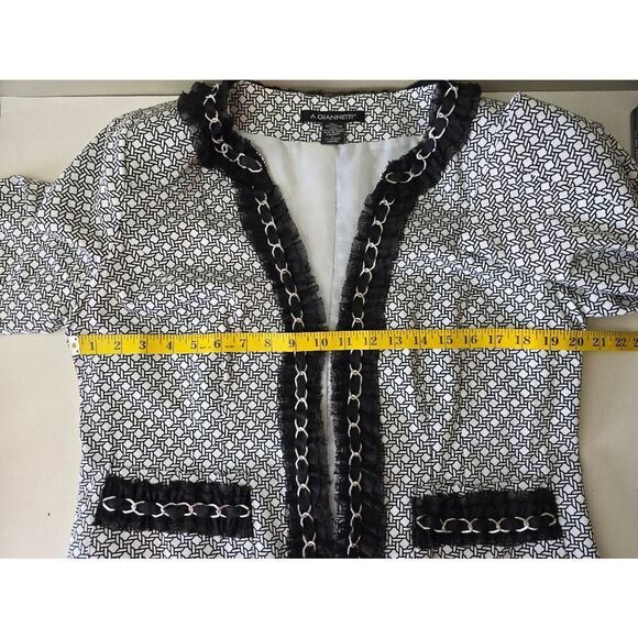 A. Giannetti Open Front Blazer Sz L - Picture 7 of 7